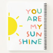 Carnet Vous Êtes Mes Sunshine Pastels (Dos)