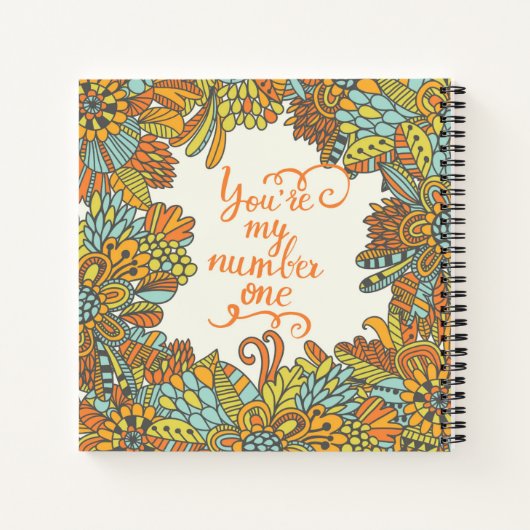 Carnet Vous Êtes Mon Numéro Un (Dos)