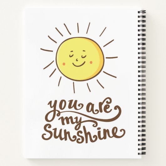 Carnet Vous Êtes Mon Soleil (Dos)