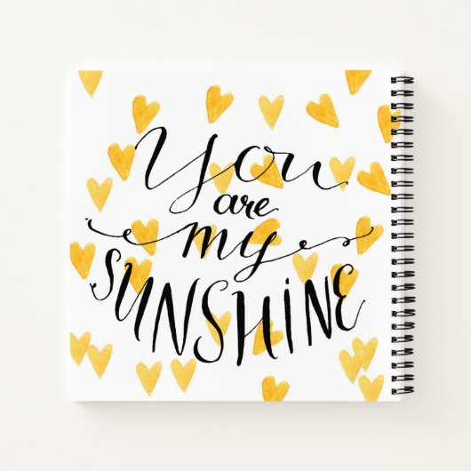 Carnet Vous Êtes Mon Soleil (Dos)