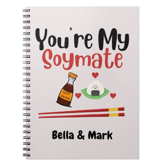 Carnet Vous êtes Mon Soymate, Soy (Devant)