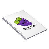Carnet Vous êtes Raisin Pun de Fruit Drôle (Côté Droit)