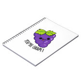 Carnet Vous êtes Raisin Pun de Fruit Drôle (Côté gauche)