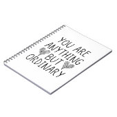 Carnet Vous êtes tout sauf ordinaire (Côté gauche)