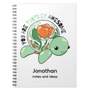 Carnet Vous Êtes Turtley Awesome Flower Succulte Tortue