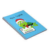 Carnet Vous Êtes Turtley Awesome Funny Turtle Puns Bleu (Côté Droit)