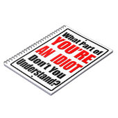 Carnet Vous êtes un Idiot (Côté gauche)