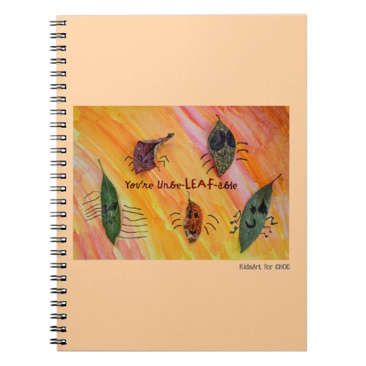 Carnet Vous êtes UnbeLEAFable - Kids Art for CHOC (Devant)