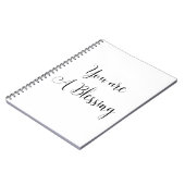 Carnet Vous êtes une Bénédiction, Message Inspirant (Côté gauche)