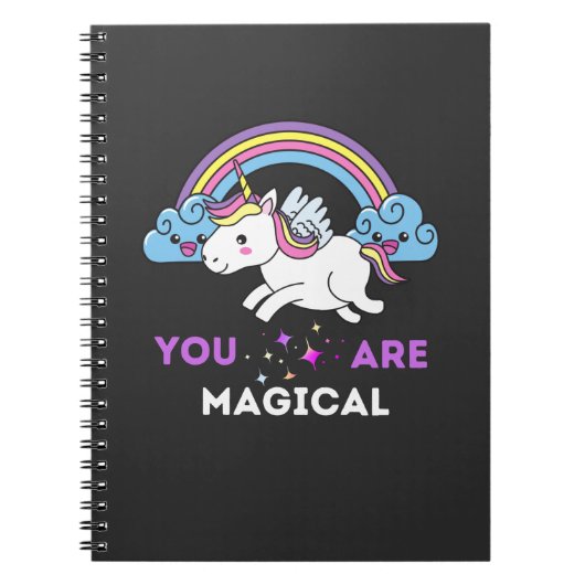 Carnet Vous Êtes Une Unicorne Magique (Devant)