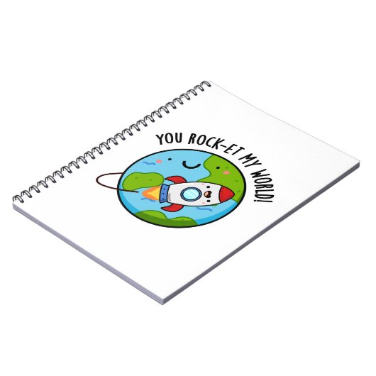 Carnet Vous faites décoller ma monde Funny Rocket Pun (Côté gauche)
