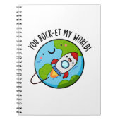 Carnet Vous faites décoller ma monde Funny Rocket Pun (Devant)
