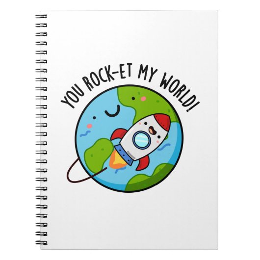 Carnet Vous faites décoller ma monde Funny Rocket Pun (Devant)