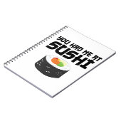 Carnet Vous M'Avez Eu Au Sushi - Nourriture Drôle (Côté gauche)