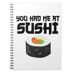 Carnet Vous M'Avez Eu Au Sushi - Nourriture Drôle