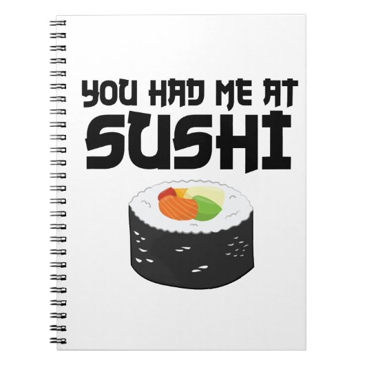 Carnet Vous M'Avez Eu Au Sushi - Nourriture Drôle (Devant)