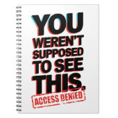 Carnet Vous n’étiez pas supposé voir ça (Devant)