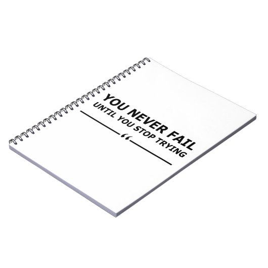 Carnet vous ne manquerez jamais tant que vous n'arrêtez p (Côté gauche)