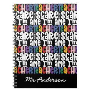 Carnet Vous ne pouvez pas me faire peur typographie ensei