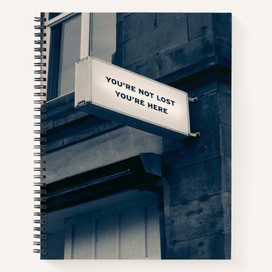 Carnet Vous n'êtes pas perdues Vous êtes ici (Devant)