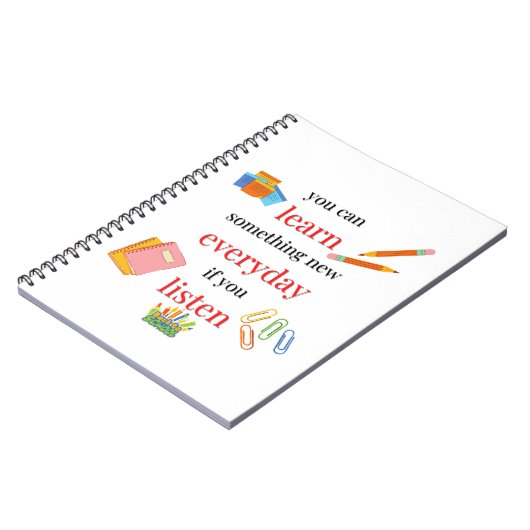 Carnet Vous pouvez apprendre quelque chose de nouveau cha (Côté gauche)