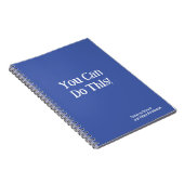 Carnet Vous Pouvez Le Faire ! Notes de Myself Blue White (Côté Droit)