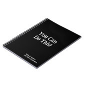 Carnet Vous Pouvez Le Faire ! Notes pour moi noir blanc (Côté gauche)