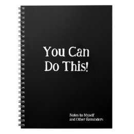 Carnet Vous Pouvez Le Faire ! Notes pour moi noir blanc