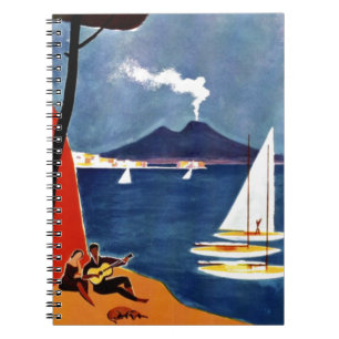Carnet Voyage Amour Romance Vintage Napoli