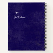 Carnet Voyage Aventures en bleu dénudé (Dos)