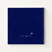 Carnet Voyage Aventures Notes Bleu (Dos)