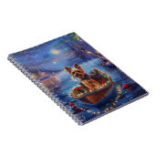 Carnet Voyage de fête de Noël du Biewer Terrier (Côté Droit)
