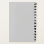 Carnet Voyage de monogramme gris moderne (Verso)
