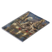 Carnet Voyage de Noël festif Keeshond (Côté gauche)