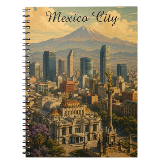 Carnet Voyage rétro à Mexico City CDMX (Devant)
