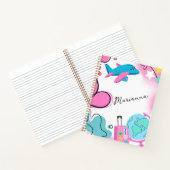 Carnet Voyage Rose Le Monde Filles (Intérieur)