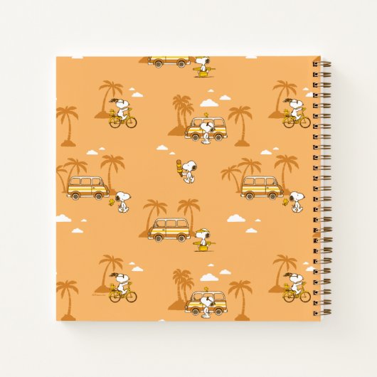 Carnet Voyage sur route | Peanuts Snoopy Beach Motif (Dos)
