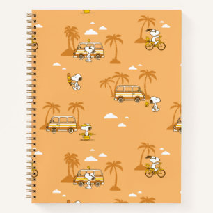 Carnet Voyage sur route Peanuts Snoopy Beach Motif