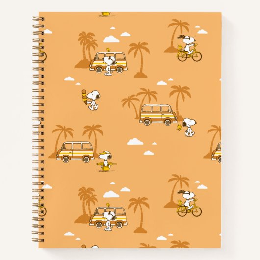Carnet Voyage sur route | Peanuts Snoopy Beach Motif (Devant)