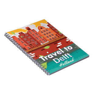 Carnet Voyage vers Delft Holland poster voyage