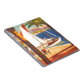 Carnet Voyage Vintage Cote D'Azur Français (Côté Droit)