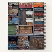 Carnet Voyage Vintage valise couleur Wanderlust (Dos)