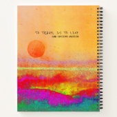 Carnet Voyager Aventure Couple Sunrise OrangeCustom  (Dos)