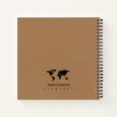 Carnet Voyager dans le monde Notes de voyage (Dos)