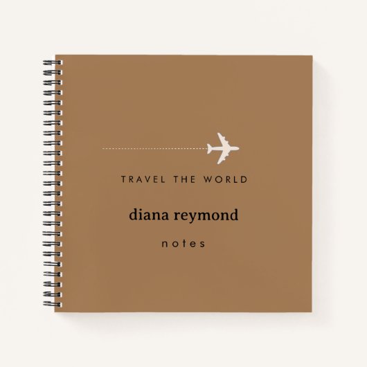 Carnet Voyager dans le monde Notes de voyage (Devant)
