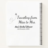 Carnet Voyager douche nuptiale ajouter nom date de manque (Dos)