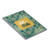 Carnet Voyons à vélo vert moderne Motif (Côté Droit)