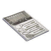 Carnet Vrai tennis et la construction des raquettes, de (Côté Droit)