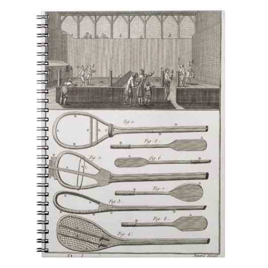 Carnet Vrai tennis et la construction des raquettes, de (Devant)