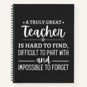 Carnet Vraiment grand enseignant (Devant)